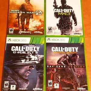 CALL of DUTY Lot of 4 Games (XB360/'09-'14)